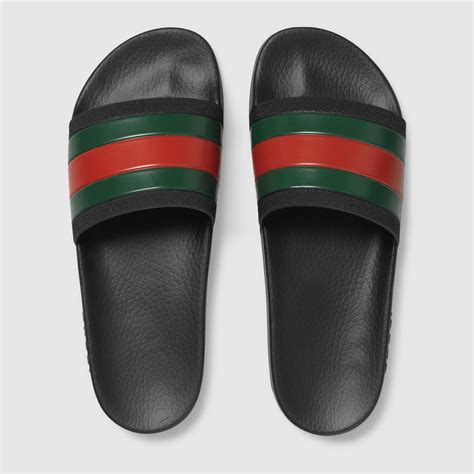 gucci men's slides on sale|men's Gucci flip flops sale.